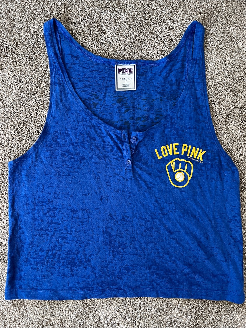 PINK Victoria Secret Milwaukee Brewer tank top